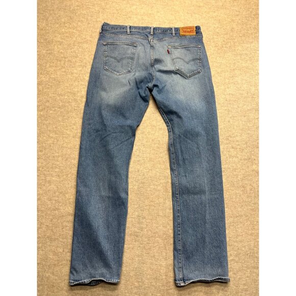 Levi's 501 Button Fly Medium Wash Straight Leg Men's Denim Jeans 38 X 34 - Picture 3 of 9